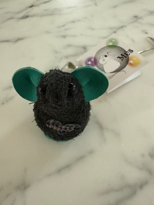 Mús - Svört með túrkis eyru